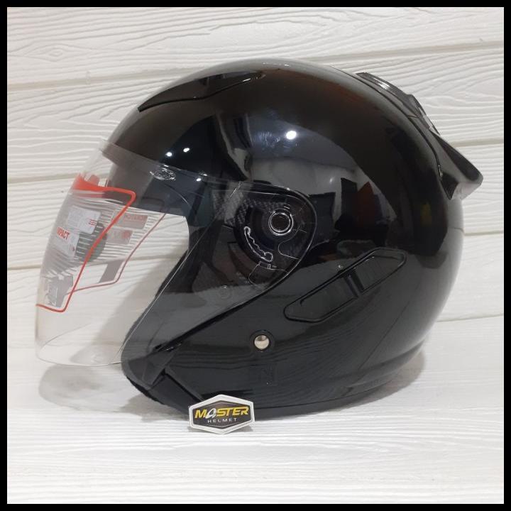 Helm Shel Rover Solid Black Double Visor