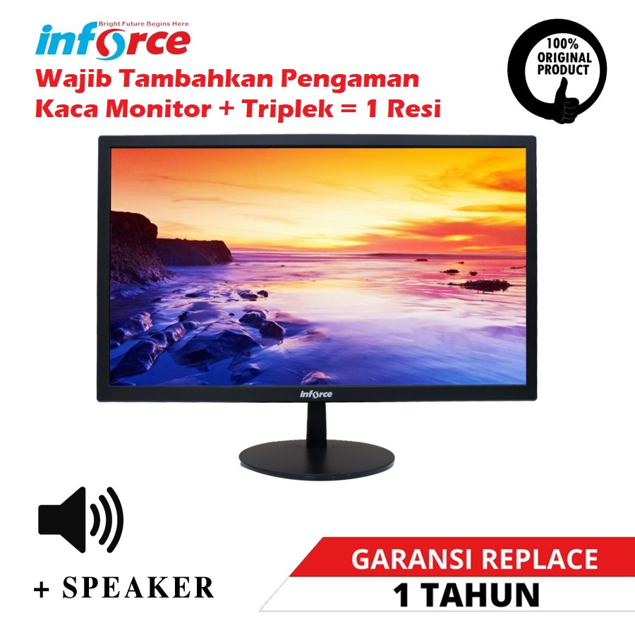 MONITOR INFORCE 22 INCI INFORCE LED 2200AT 22&quot; VGA HDMI SPEAKER INFORCE 22AT 22&quot; GARANSI RESMI 1 TAHUN