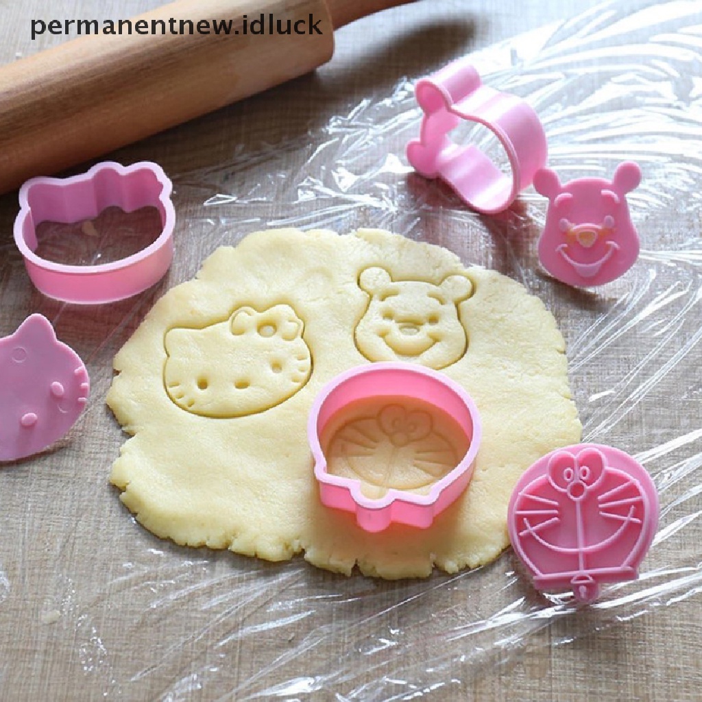 [luckypermanentnew] Panda Cookie Cutter Plastik Biskuit Baking Kue Buah Alat Dapur Cetakan [ID]