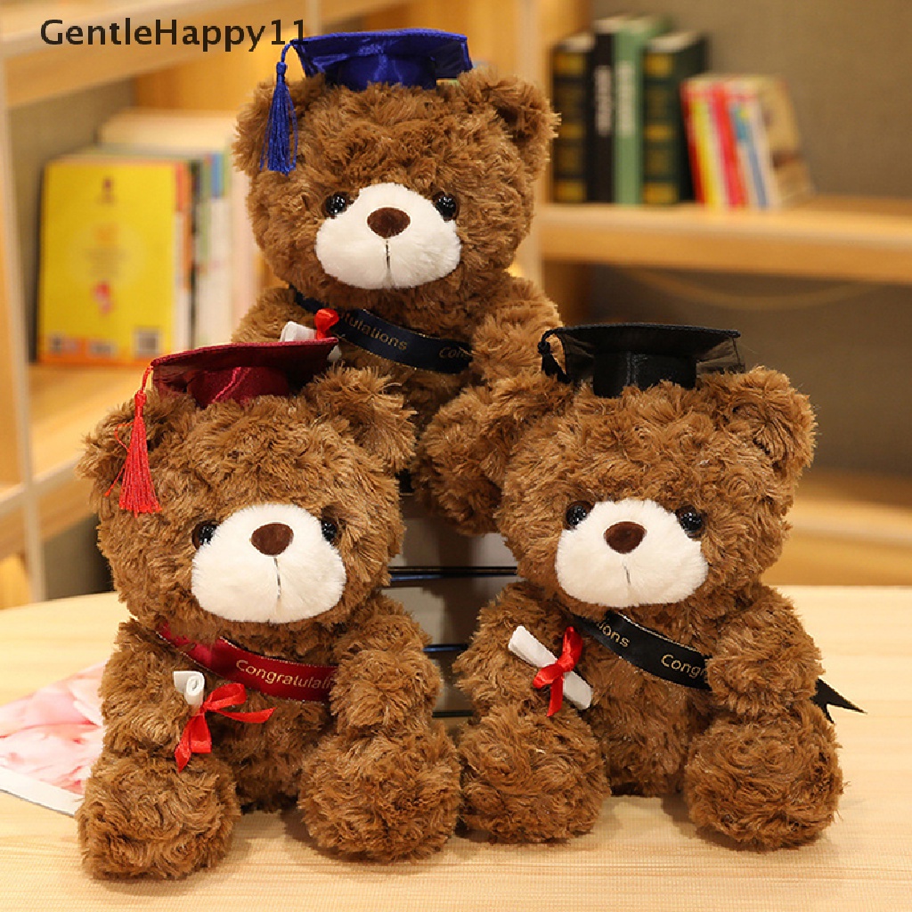 Gentlehappy Cute Bear Plush Toy Stuffed Boneka Binatang Beruang Lembut Hadiah Untuk Anak-Anak Siswa Perempuan id