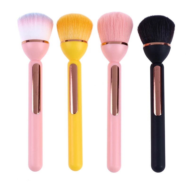 4warna Besar Blush Profesional Brush Makeup Fluffy Makeup Brush Contour Brush Alat Makeup Wanita