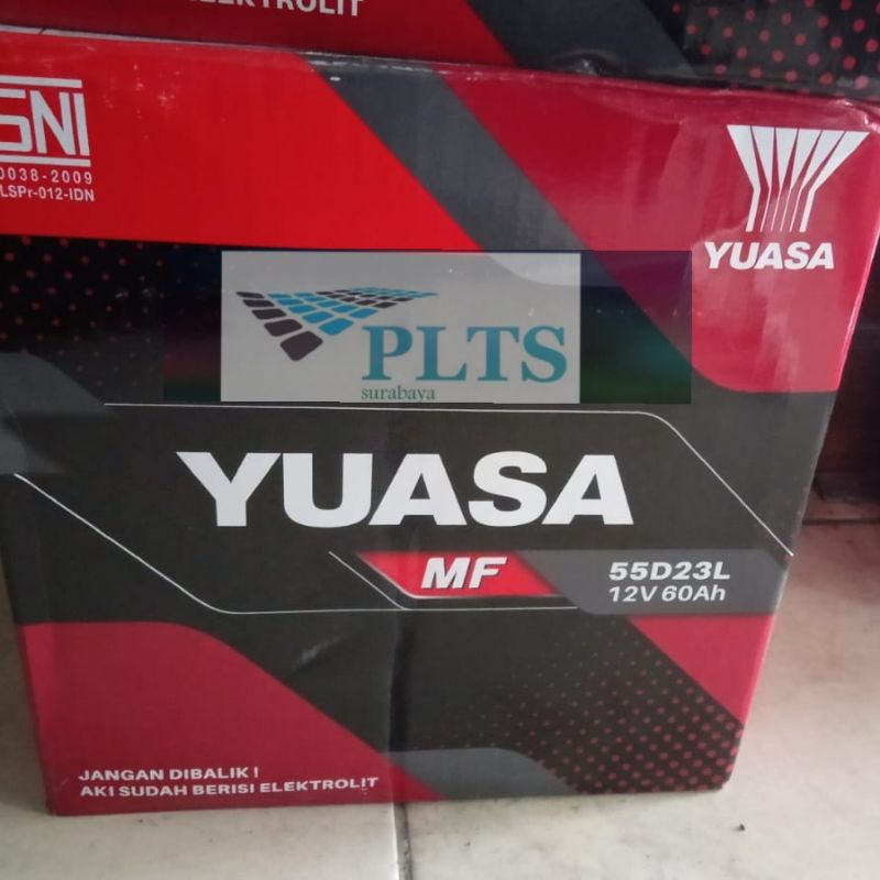 Accu Yuasa MF 55d23L 12v 60ah kering