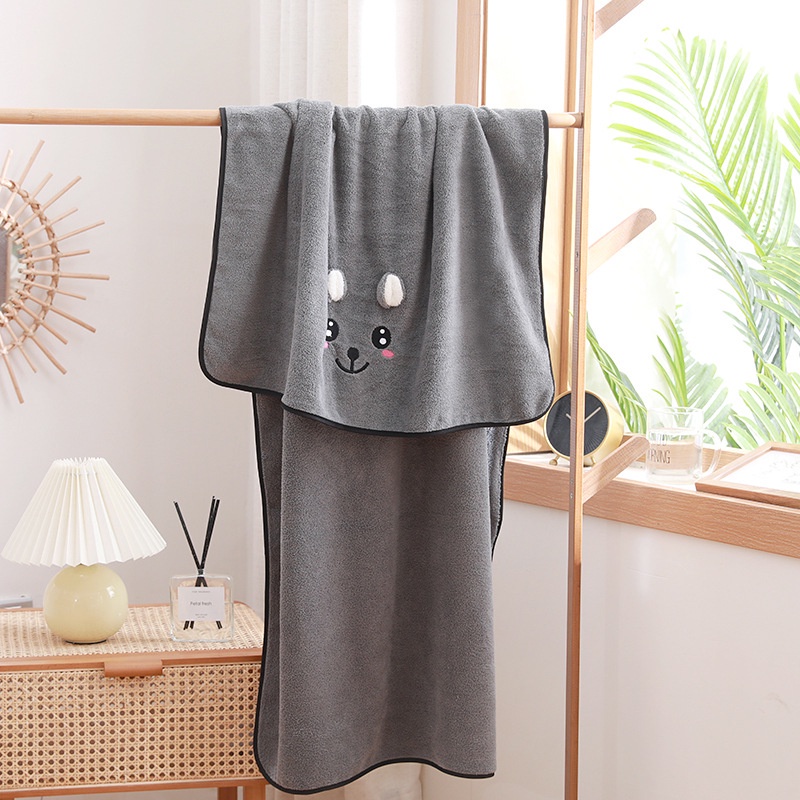 BV.ID HD952 Handuk Mandi Anak Anak Murah Bayi handuk Kuping Timbul Microfiber Bulu Lembut Super Serap Air Murah COD