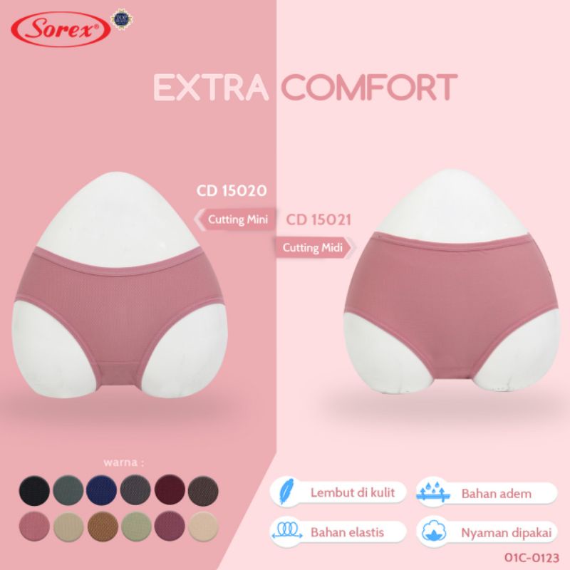Celana Dalam Wanita CD Sorex 15021 Extra Comfort