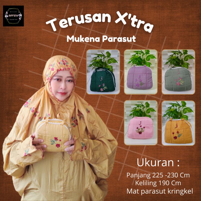 Mukena Parasut Terusan Murah Mukena Tavelling Bahan Adem Tebal