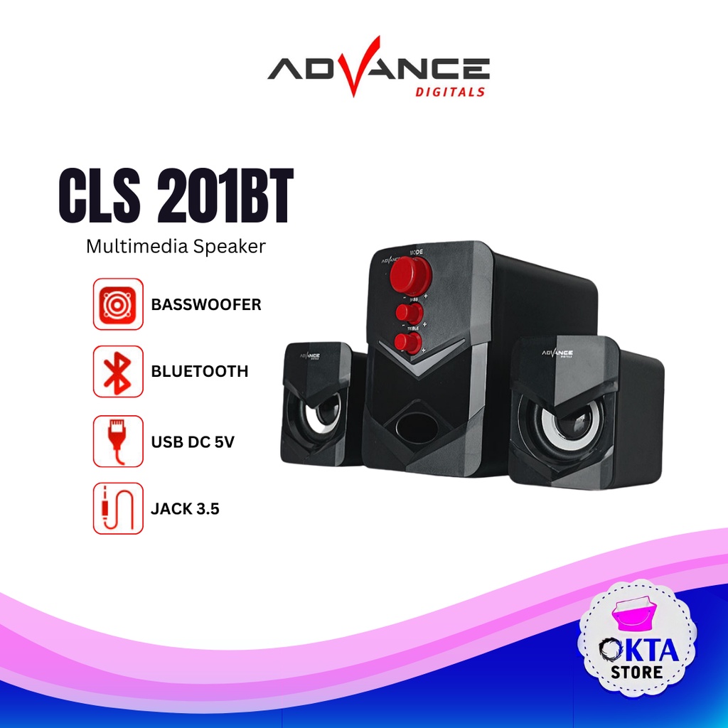 Advance Multimedia Speaker Bluetooth CLS-201BT