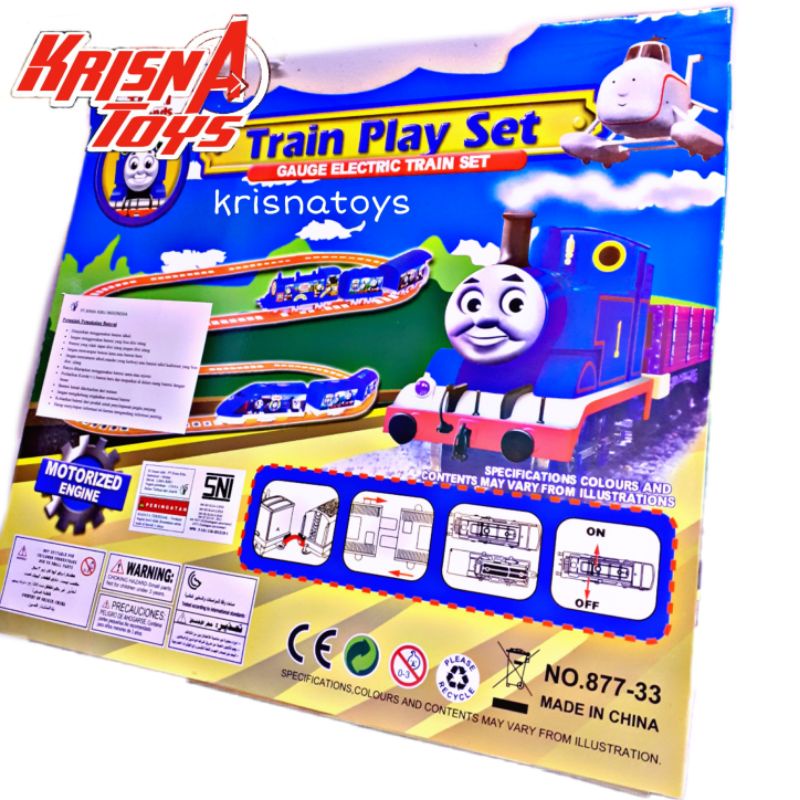 MAINAN ANAK KERETA BATERAI/TRAIN PLAY SET/KERETA MAINAN