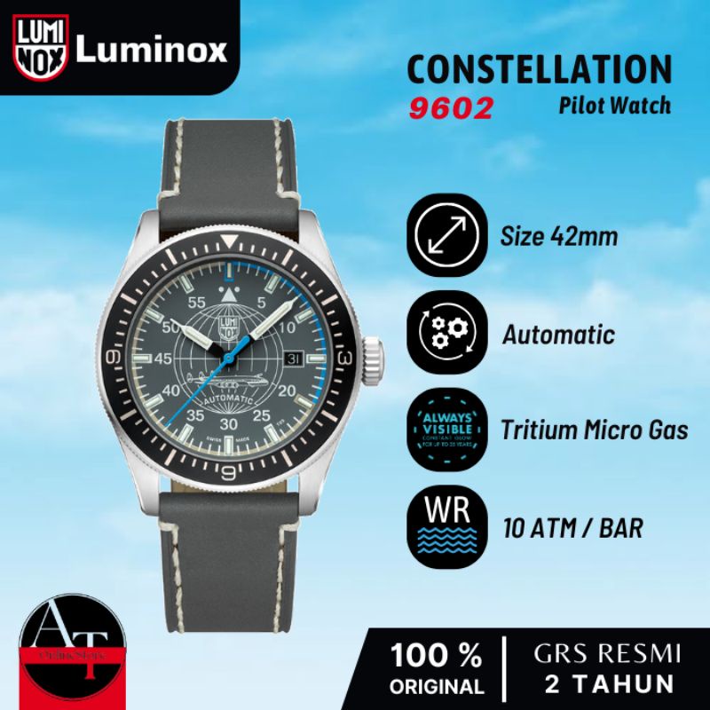 Jam Tangan Automatic Luminox 9602 Air Constellation Pilot Watch ORIGINAL