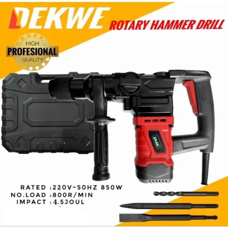 Mesin Bor Bobok Beton 26mm Rotary Hammer Drill DEKWE