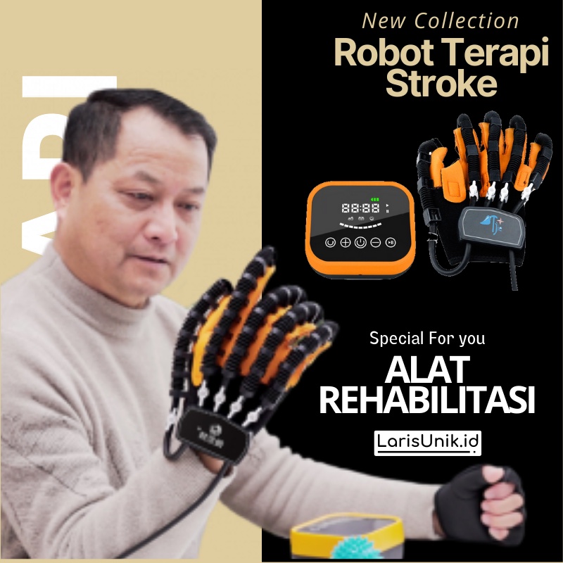 Sarung Tangan Alat Terapi Kesehatan Stroke Jari Tangan Robotik Fisioterapi Robotic Robotik Robot Rehabilitasi Terapi Stroke Struk Jari Tangan Kaku Elektrik Listrik Pria Wanita Therapy Hemiplegia Finger Rehabilitation Original Ori Premium Asli Ampuh