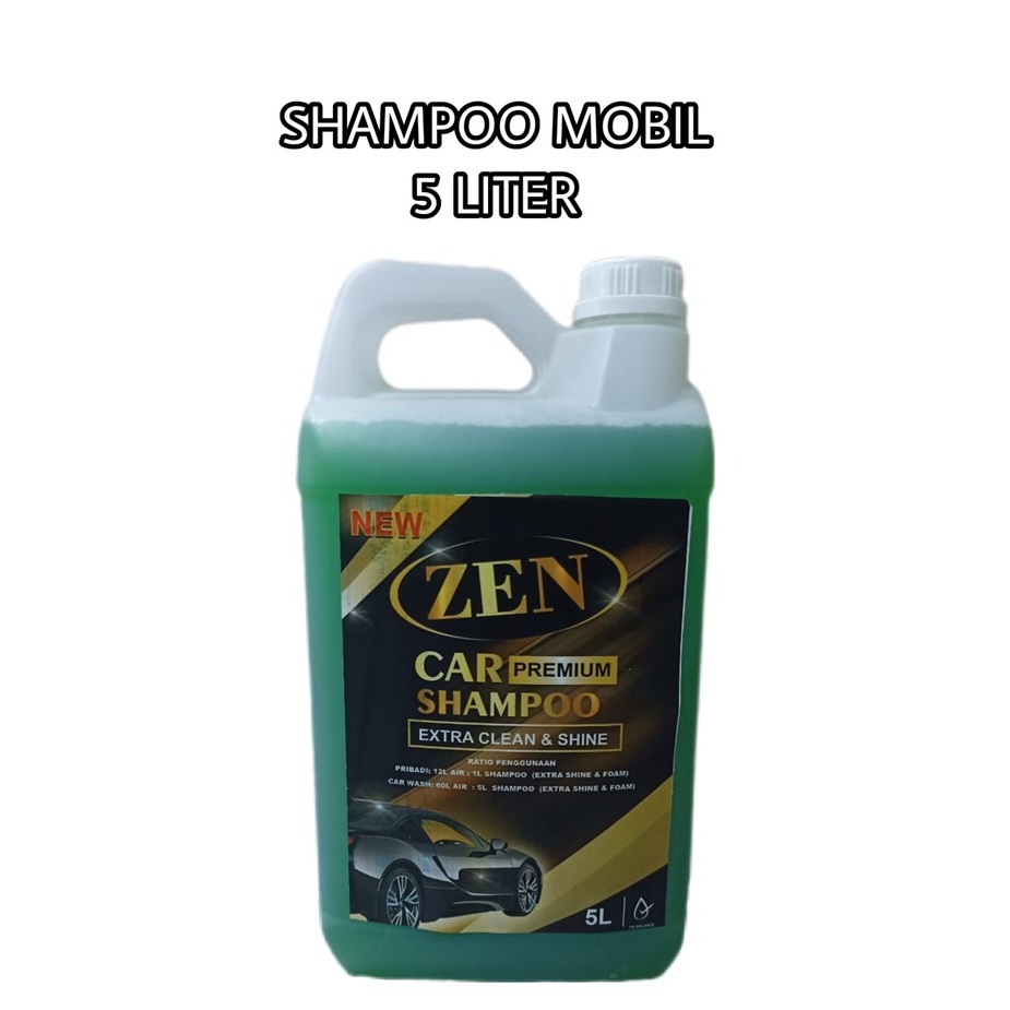 Shampoo Sabun Cuci Kendaraan Mobil Motor Snow Car Wash Wax Sampo Busa Premium PH Balanced 5L 5 Liter Extra Clean Shine