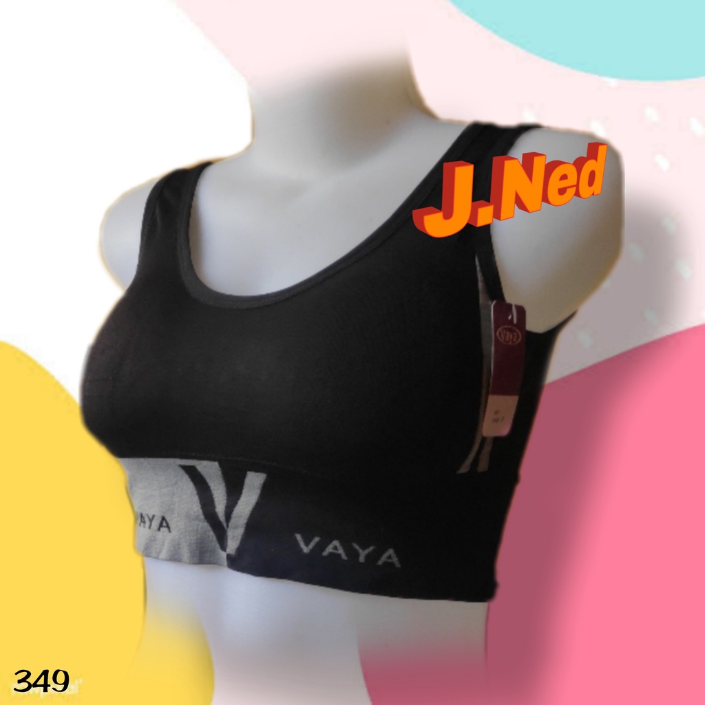 J349 SPORT BRA VAYA BUSA TANPA KAWAT CUP SEDANG 32 - 40 SPORT BRA VAYA