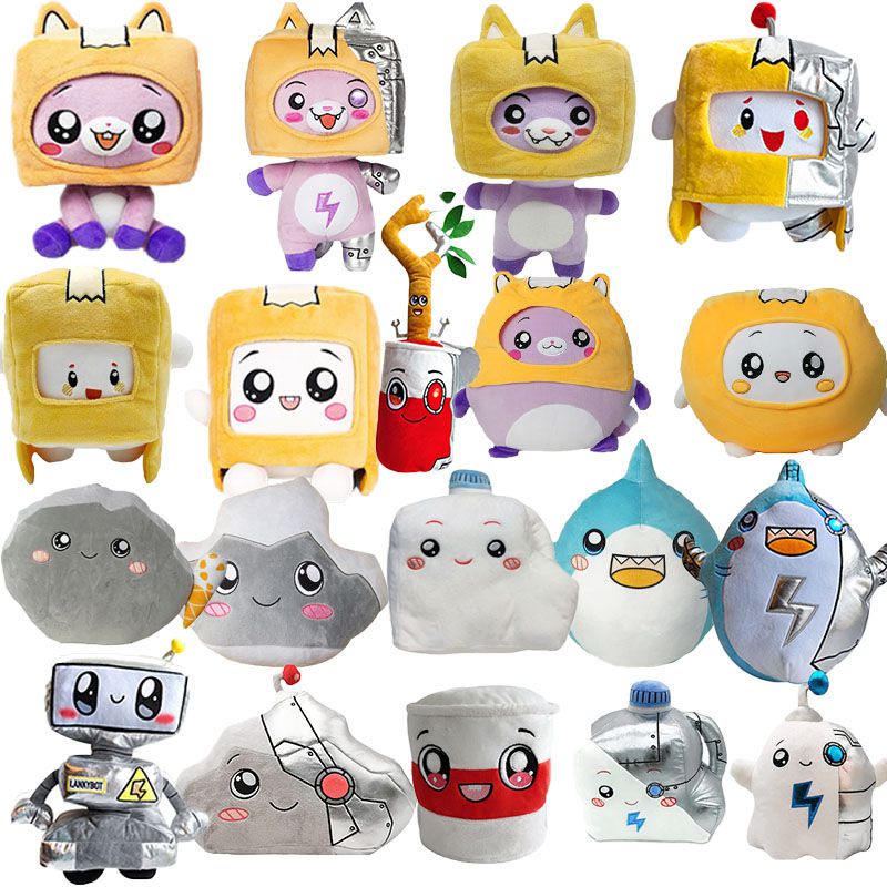 【Ready Stock】Lankybox Plush Soft Cute Stuffed Toy Kid Game Figure Plushie Doll