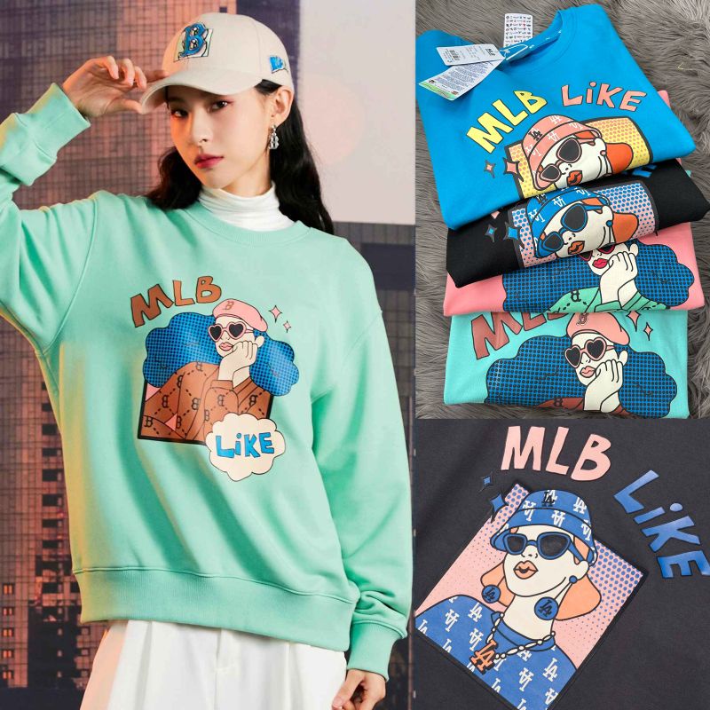 ML** cartoon oversized sweatshirt