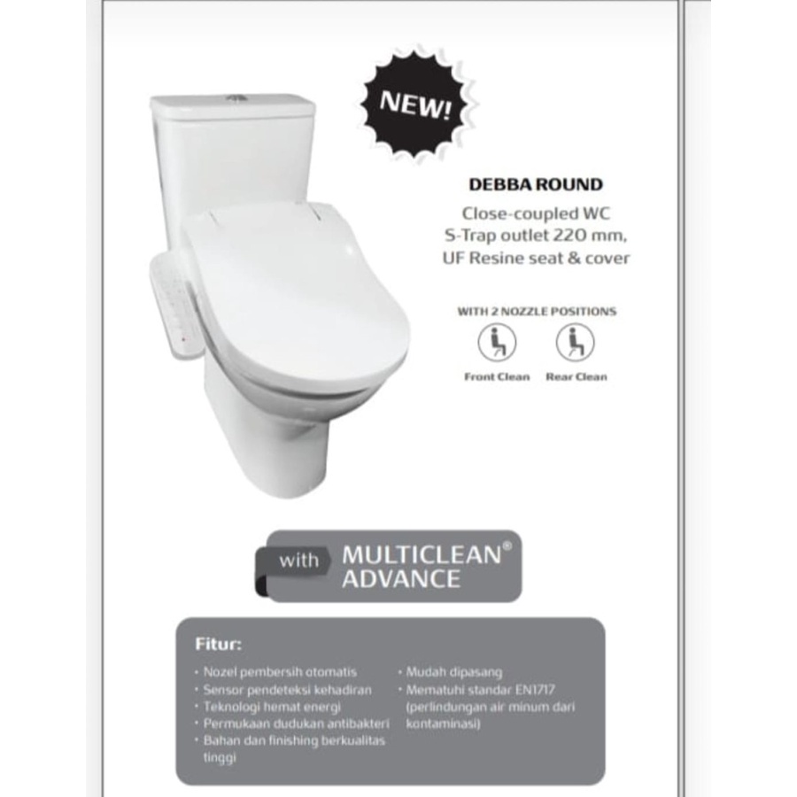 Closet ROCA Debba with Multiclean Advance