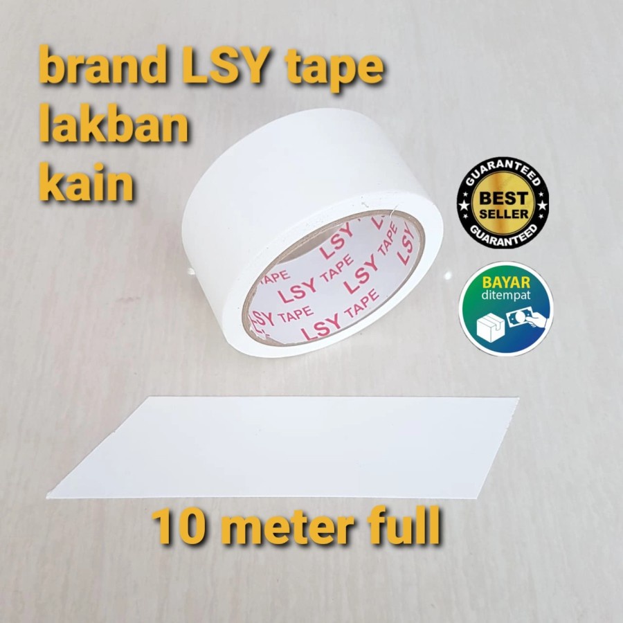 

lakban kain putih / cloth tape 2"inch x 10 meter full