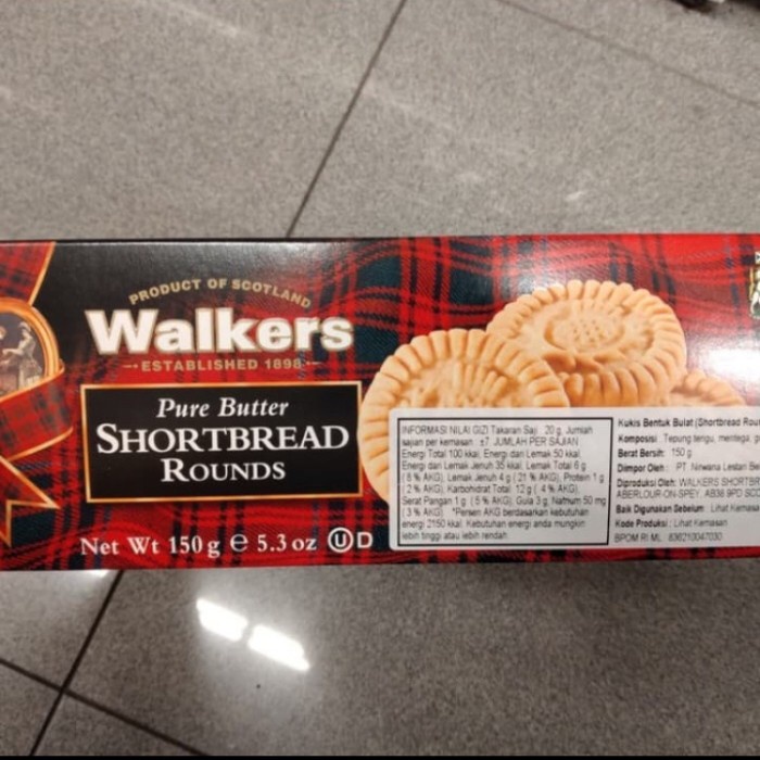 

walkers shortbread rounds 150gr