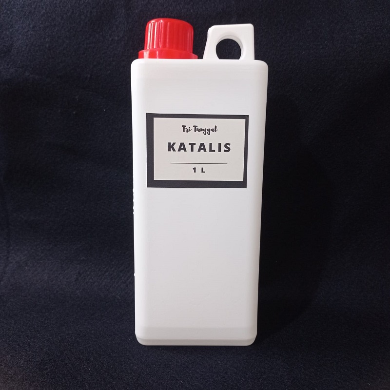 Katalis 1000 ml Resin Pengeras Catalis Fiber Acrylic DIY Keruh Bening Botol Bottle Transparan Kimia 