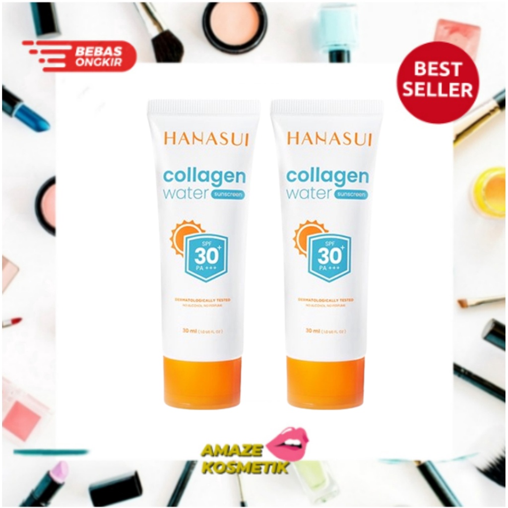 HANASUI Collagen Water Sunscreen SPF 30 PA+++ 30ml - Amaze_Kosmetik