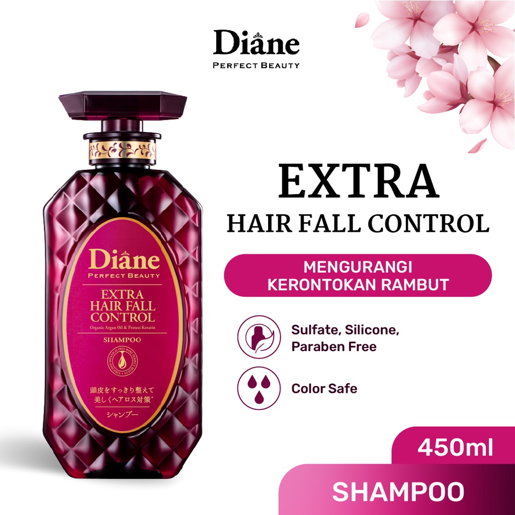 Diane Extra Hair Fall Control Shampoo 450 ml (Made in Japan)