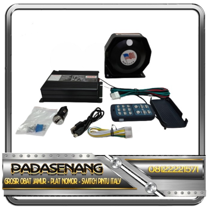 Paket Toa Speaker Sirine Patwal/Toa FEDERAL SLIM + Ampli Wireless Set