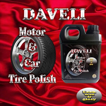 DAVELI Semir Ban 1 liter / Pengkilap Ban / Penghitam Ban Mobil Motor