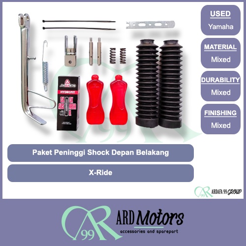 Paket Peninggi Shock Skok Depan Belakang Yamaha X-Ride 110 X-Ride 115 X-Ride old