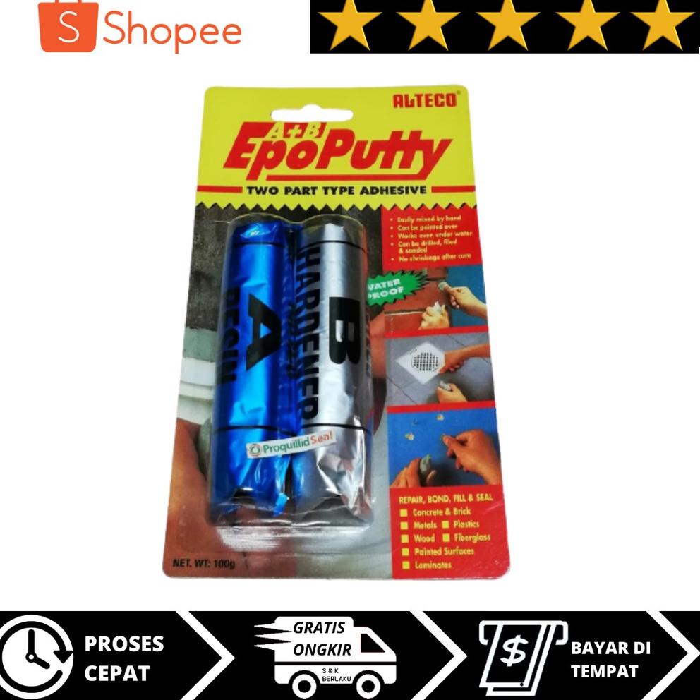 

58 Lem Epo Putty Alteco / Epo Putty / Lem porting 100 gram Best Product