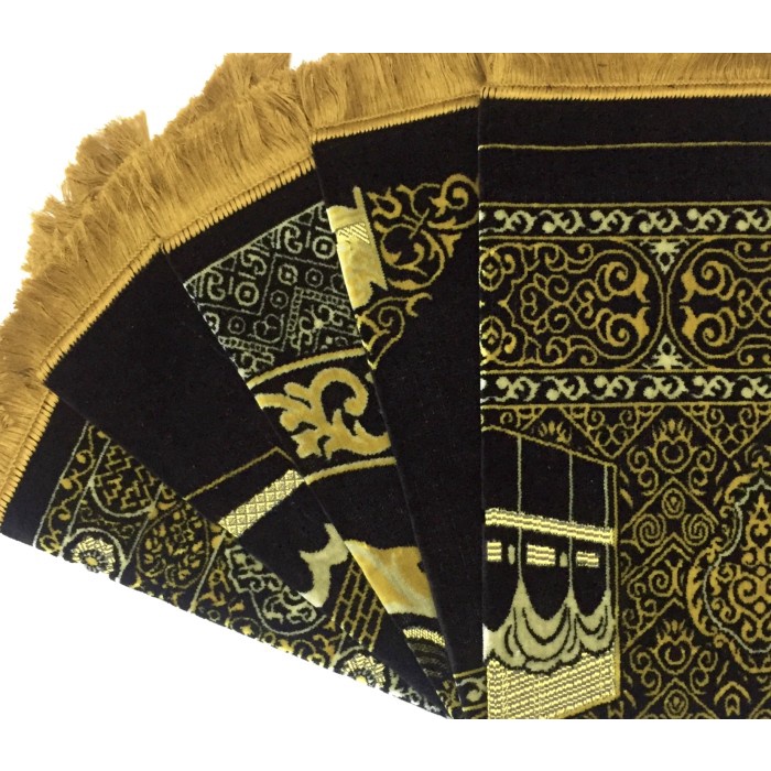 Sajadah Sajadah Turki Turkey Kiswah Hitam Tebal Premium (Grosir)(K5X7) Sajadah Turki Tebal Sajadah W