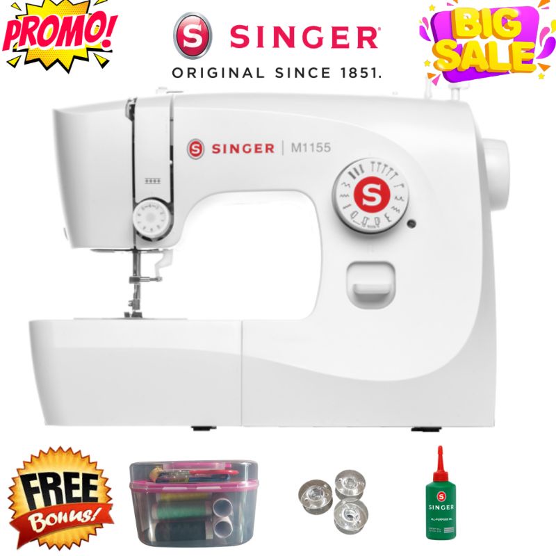 Mesin Jahit Portable / Mesin Jahit SINGER M1155 / Mesin Jahit Portable SINGER Terbaru