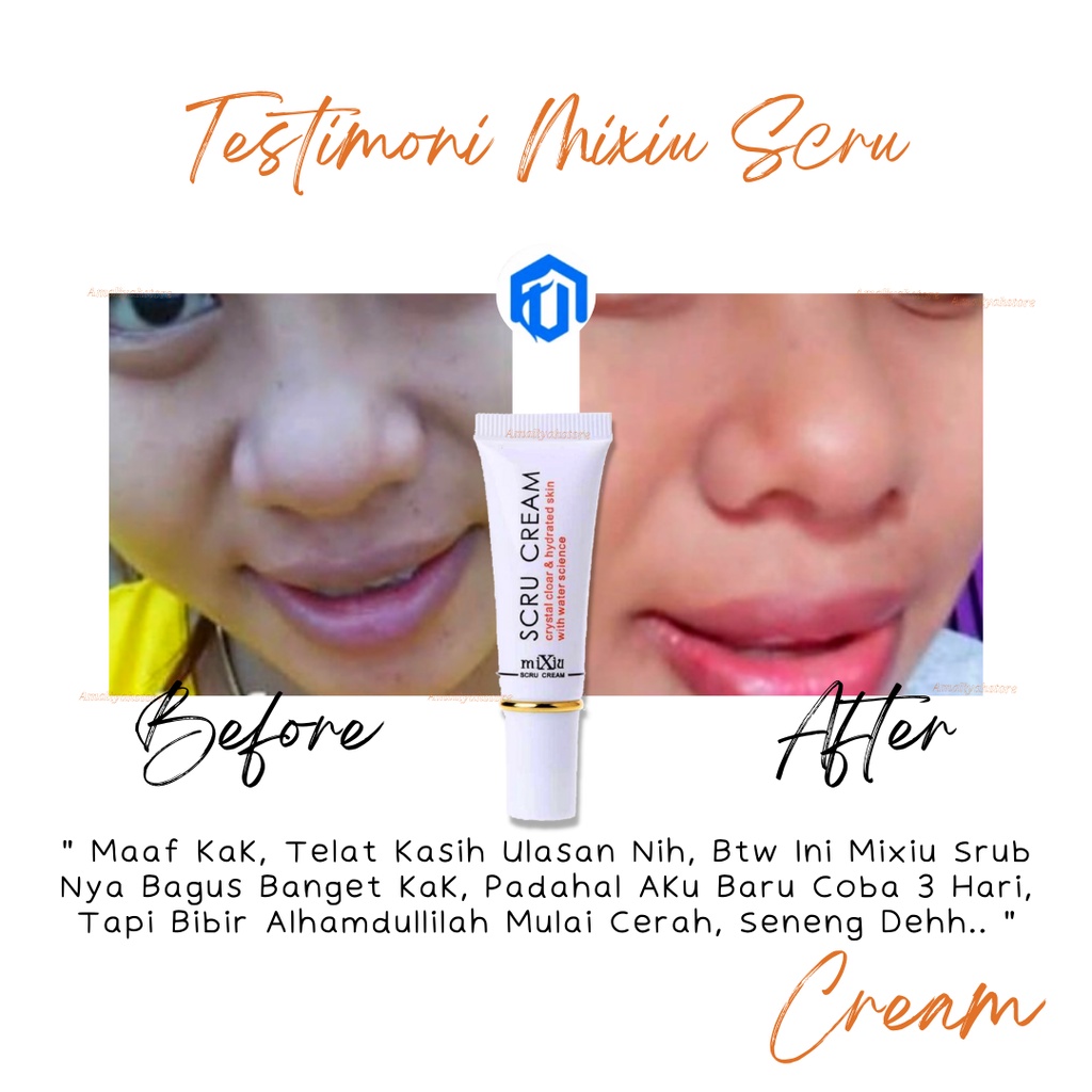 Pemerah Bibir Dan Pencerah Bibir Hitam Jadi Merah Scrub Bibir Kering Anak Pria Dan Wanita Dewasa Permanen Mixiu Scru Cream Obat Pelembab Bibir Kelupas Pecah2 100% Original