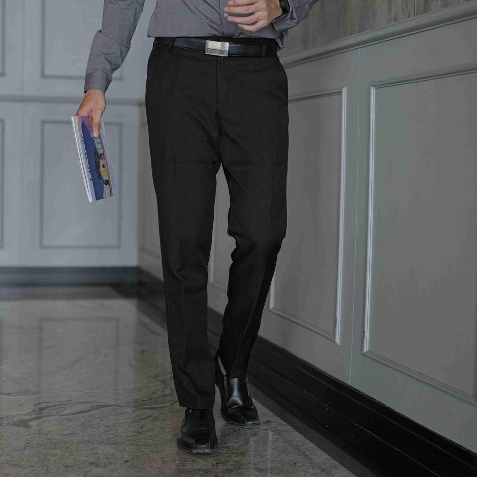 Kejutan Untung Zuiter Pants BLACK | Celana bahan formal slimfit