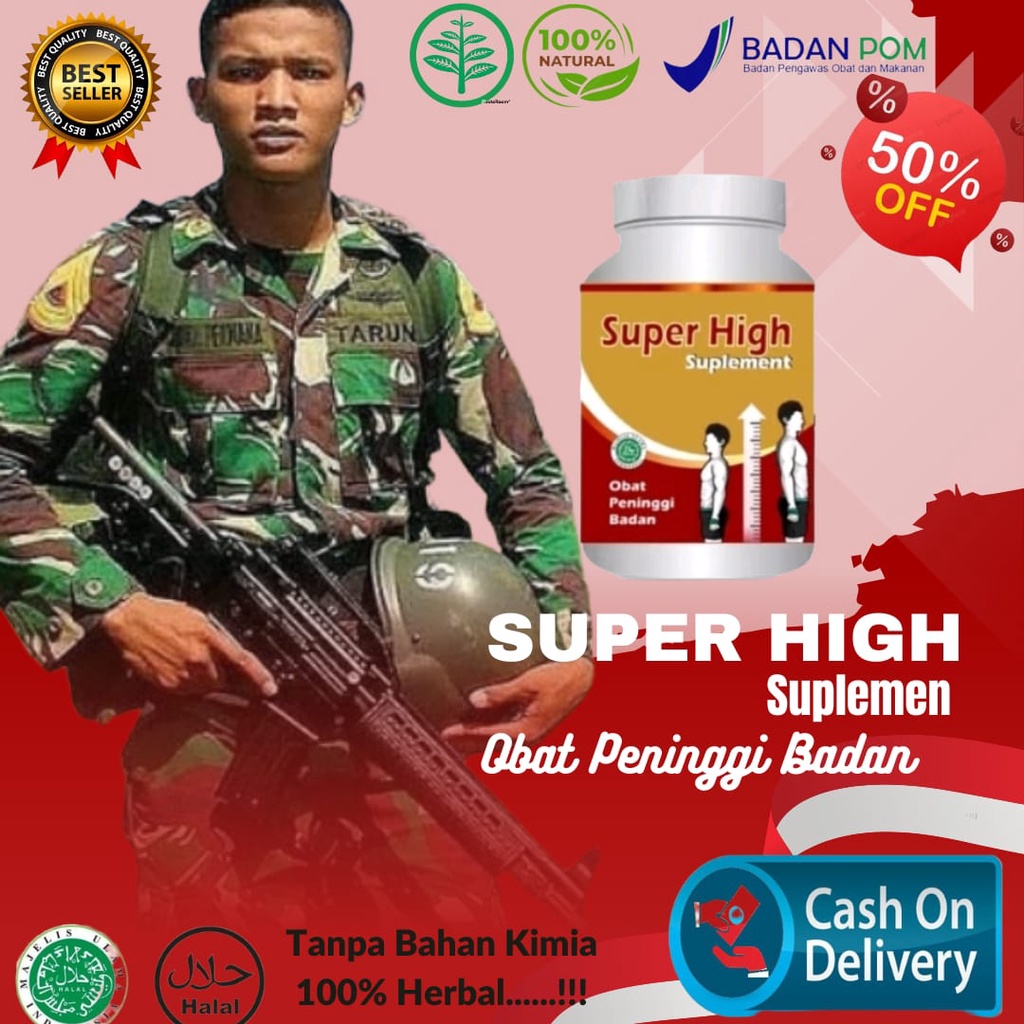 SUPER HIGH -Obat Peninggi Badan BPOM Ori permanen, Suplemen Peninggi Badan, Peninggi Badan Dewasa da