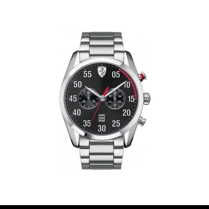 {CollectionStore} Men Watch Scudderia Ferrari Silver Diskon