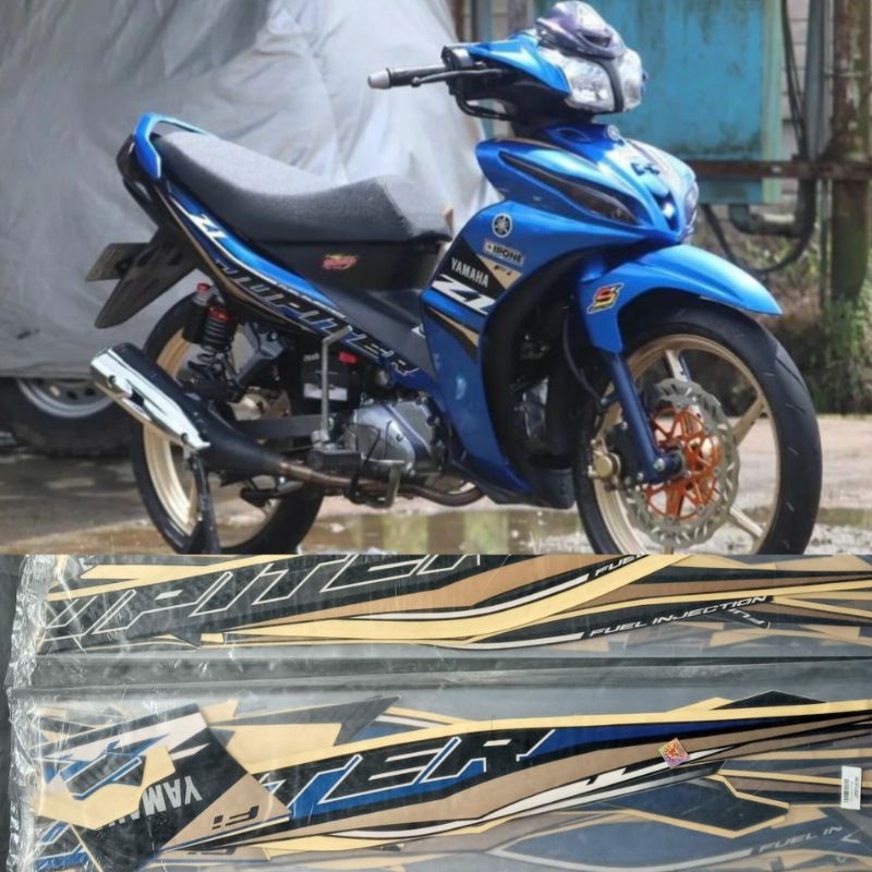Stiker Jupiter Z1 ori 2021 Biru striping motor Yamaha Jupiter z1 full body