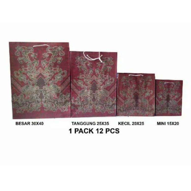 

Kirim Sekarang Paper bag/Tas Kertas Batik Mini 15x20 ( 1pak/12pcs ) NNN