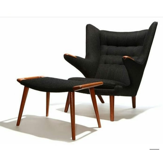 Set Kursi Malas Model Terbaru Plus Sandaran Kaki Rangka Kayu Jati