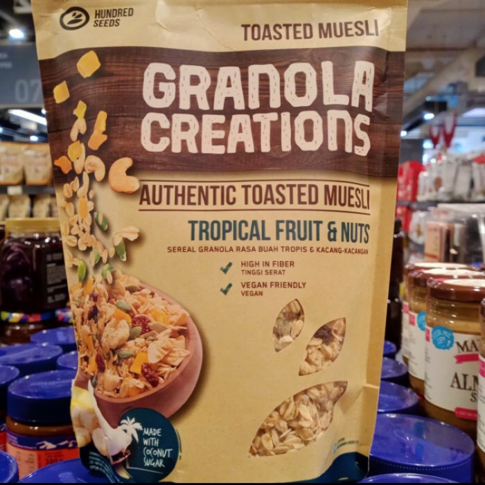 

Granola tropical fruit & nuts muesli 400gr