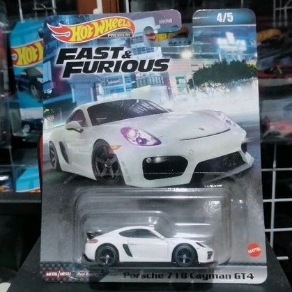 hotwheels premium porsche cayman gt4
