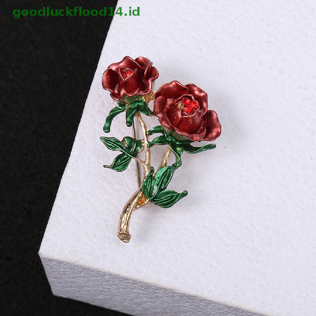 [GOOGFOUR] Koleksi Bros Bunga Mawar Cantik Untuk Wanita Lady Elegant Flower Pin [Atasan]