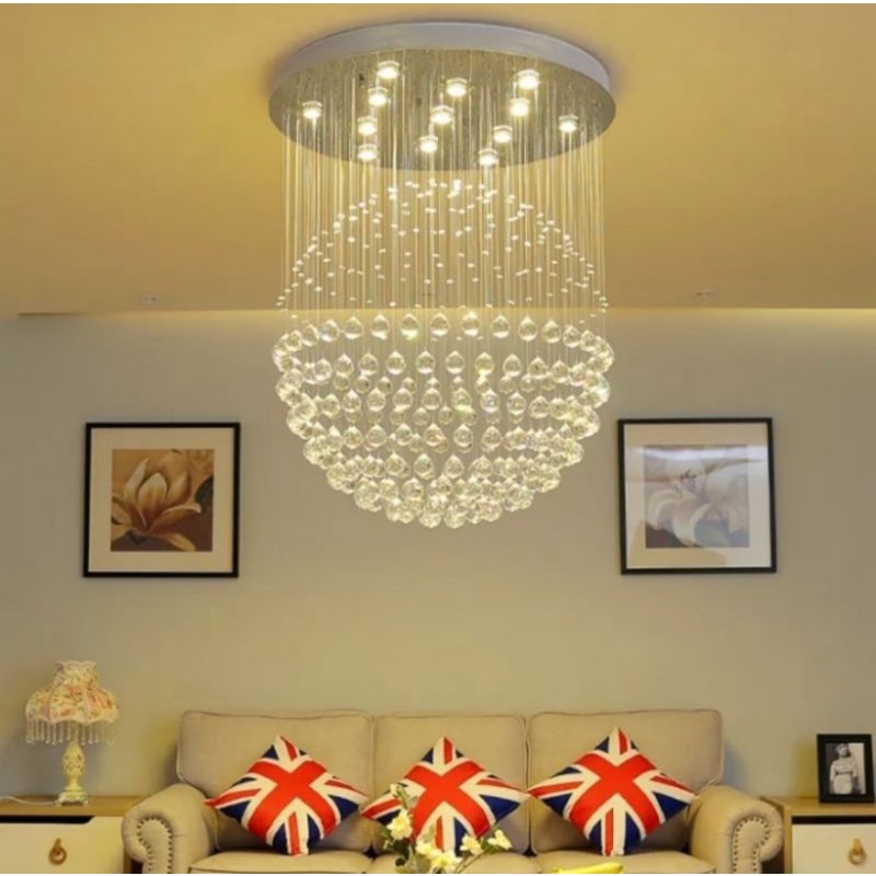 LAMPU PLAFON KRISTAL LAMPU HIAS RUANG TAMU MINIMALIS