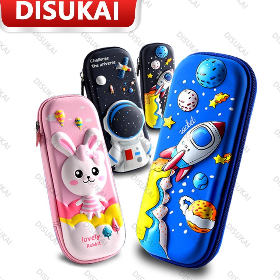 

【Stok Baru】Kotak pensil kartun 3D Sekolah mulai Menghadiri kelas Penyimpanan Anak Tahan air Tidak mudah kotor Ukuran besar srqk7