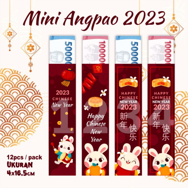 

Angpao Imlek 2023 Kelinci Angpao Unik Panjang Chinese New Year 2023