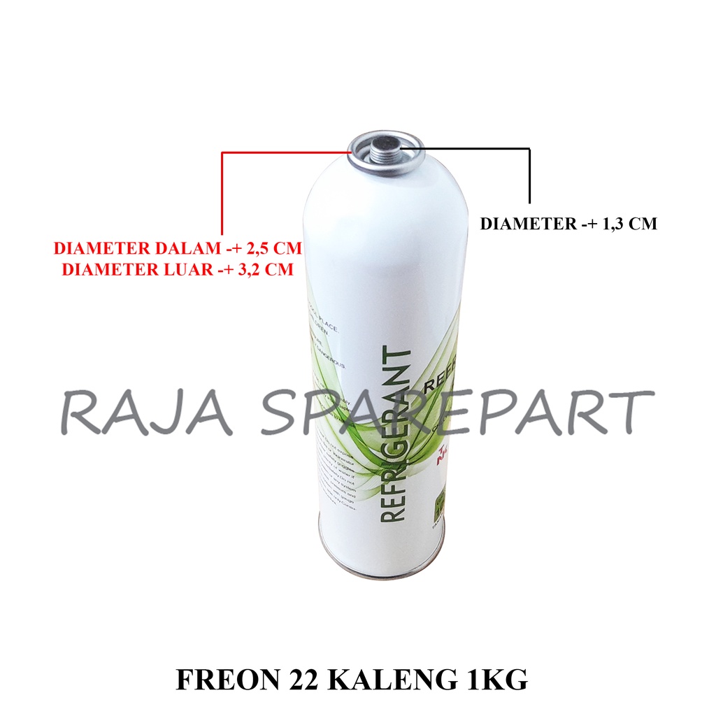 Freon Refrigerant R22 Kaleng 1Kg TANAKA ( PENGIRIMAN KHUSUS PULAU JAWA)