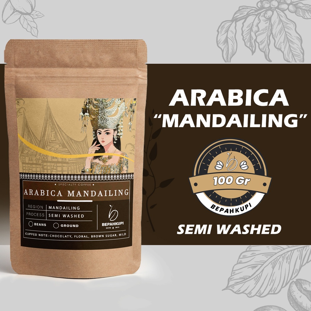 

Kopi Arabika Mandailing 100-200Gr BEPAHKUPI || Biji/Bubuk
