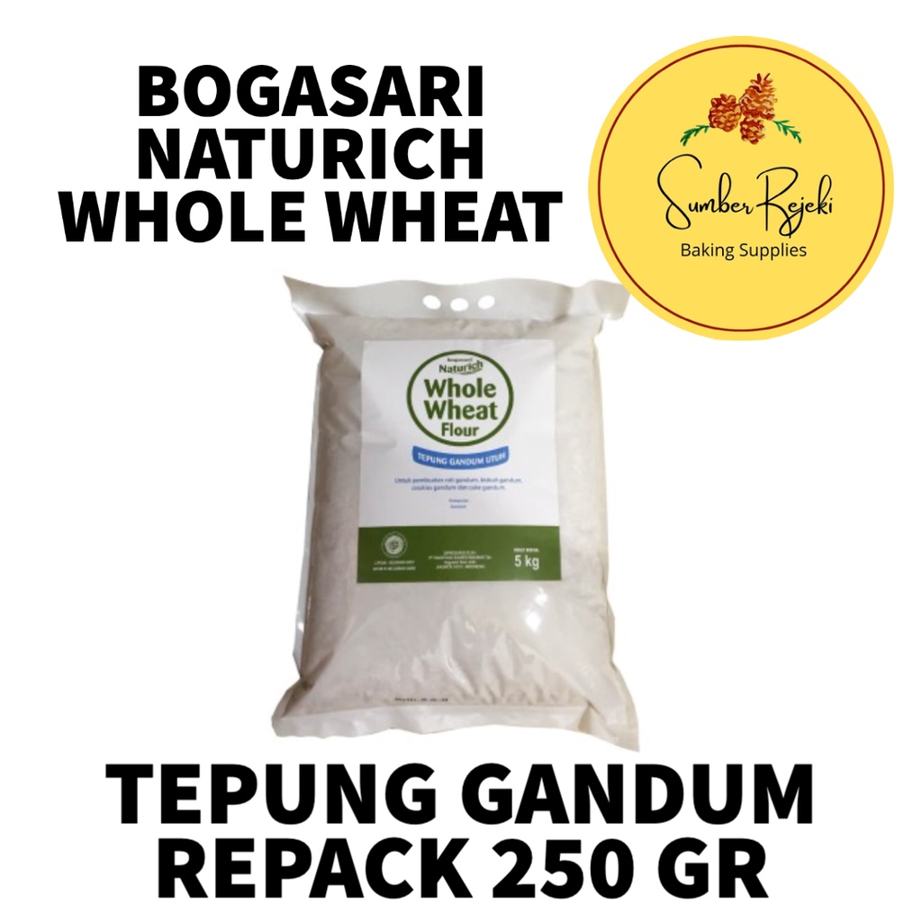 

Bogasari Naturich Whole Wheat Flour Tepung Gandum 250 Gr / 250gr