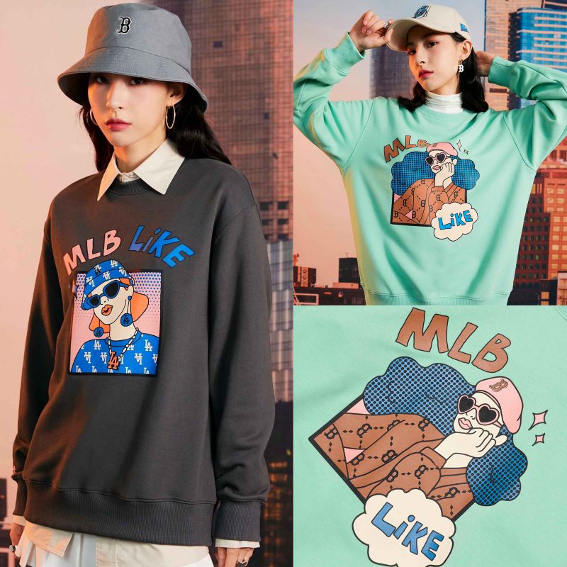 ML** cartoon oversized sweatshirt