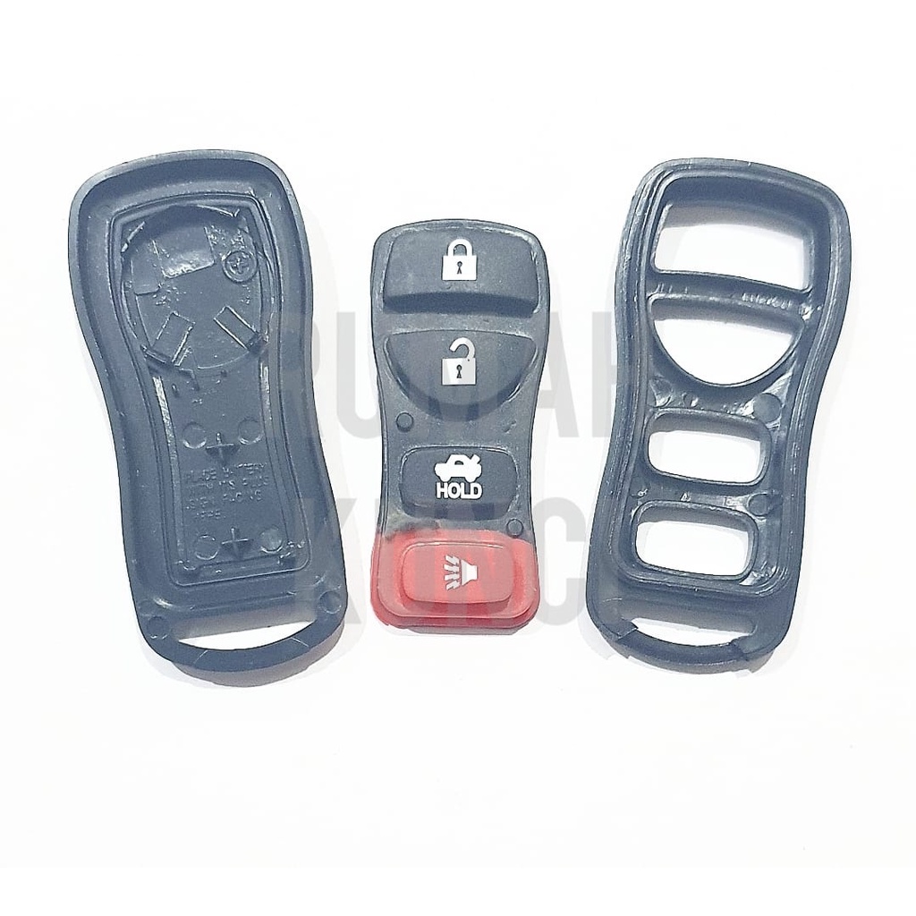 Casing Cover Kunci Remote Mobil Nissan 4 Tombol