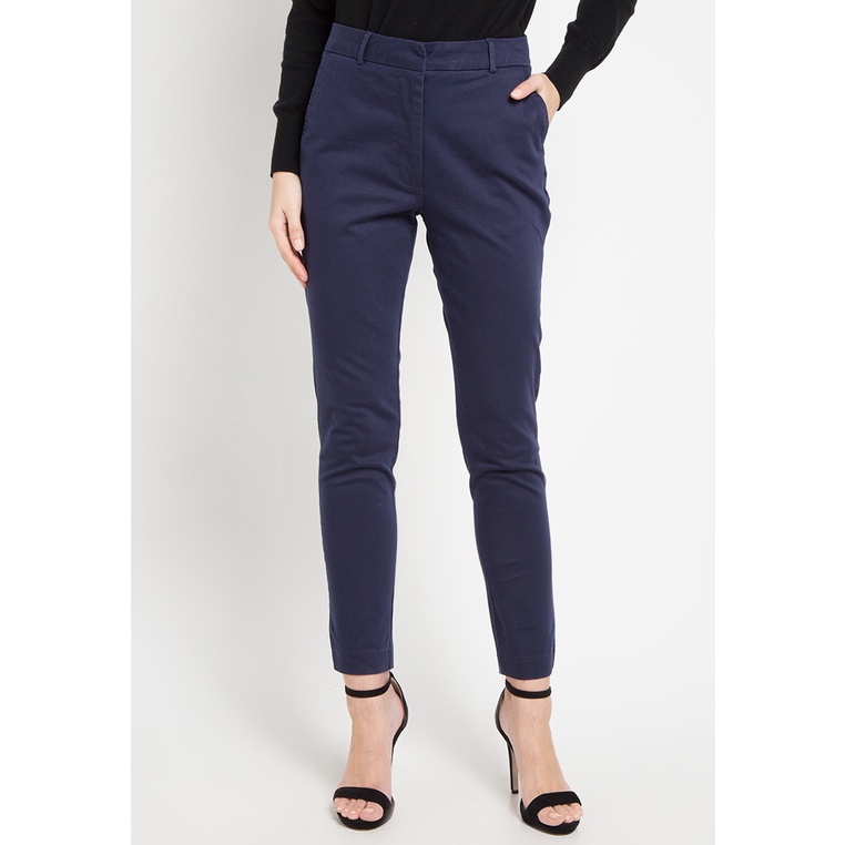 Geela Official - Basic Office Long Pants Blue (G.3151-95) - Celana Wanita