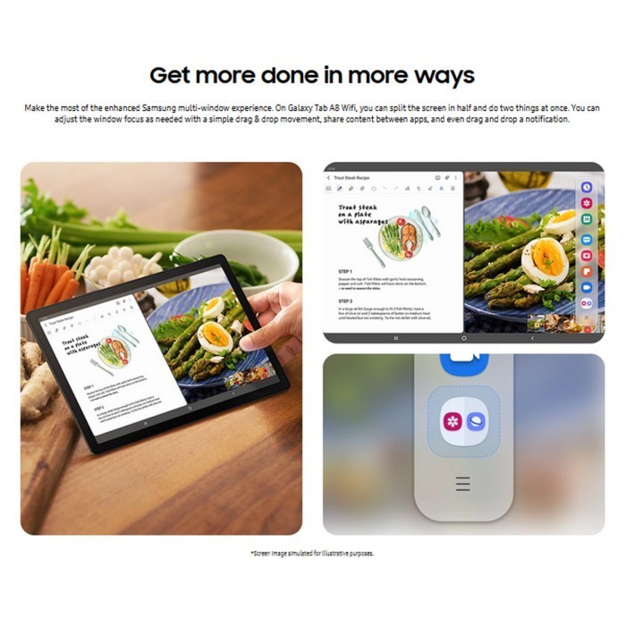 Tablet SAMSUNG GALAXY TAB A8 4/64GB Garansi Resmi